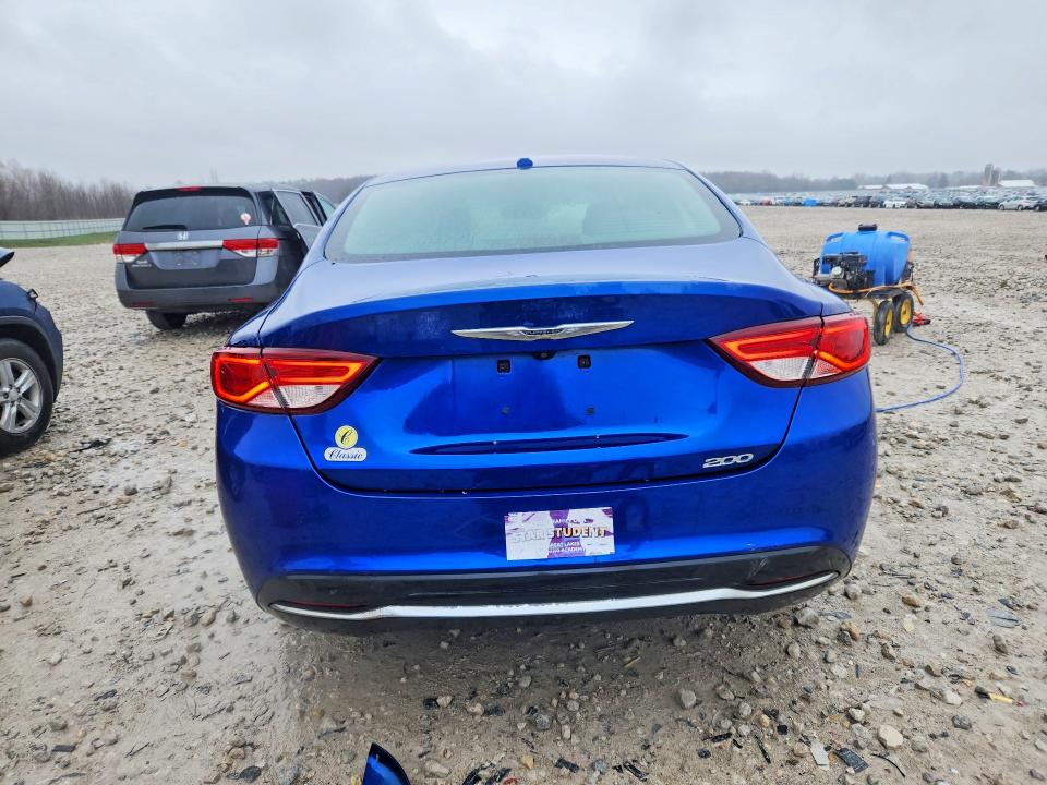 2015 Chrysler 200 VIN 1C3CCCAB2FN538110 COPART salvage auction — FRONT END, Mi - Certificate Of Title, sold $700 on 2026-07-15 (photo 6)