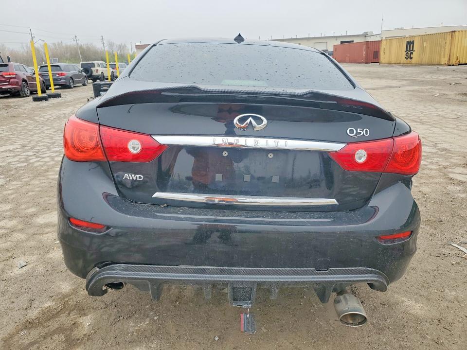 2015 Infiniti Q50 VIN JN1BV7AR0FM418496 COPART salvage auction — FRONT END, Id - Salvage Certificate Of Title, sold $700 on 2026-07-31 (photo 6)