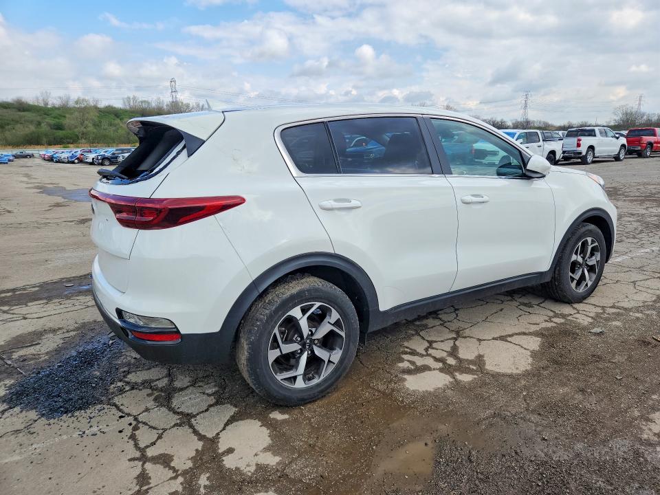 2020 Kia Sportage VIN KNDPM3AC8L7729193 COPART salvage auction — HAIL, Il - Salvage Certificate, sold $4,450 on 2026-07-22 (photo 3)