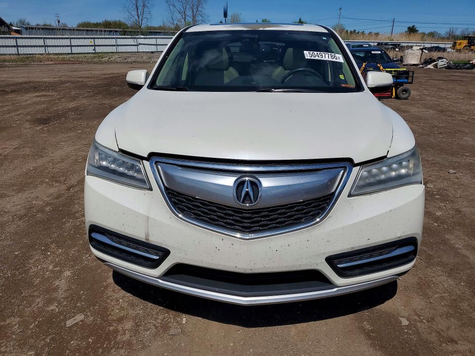 2015 Acura Mdx VIN 5FRYD4H4XFB014440 COPART salvage auction — MINOR DENT/SCRATCHES, Oh - Certificate Of Title, sold $1,700 on 2026-07-02 (photo 5)