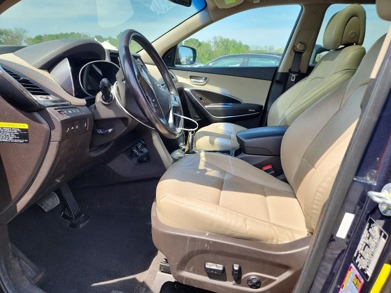 2017 Hyundai Santa fe VIN 5XYZWDLA3HG410962 COPART salvage auction — FRONT END, Al - Cert Of Title-Salvage Title, sold $225 on 2026-07-21 (photo 7)