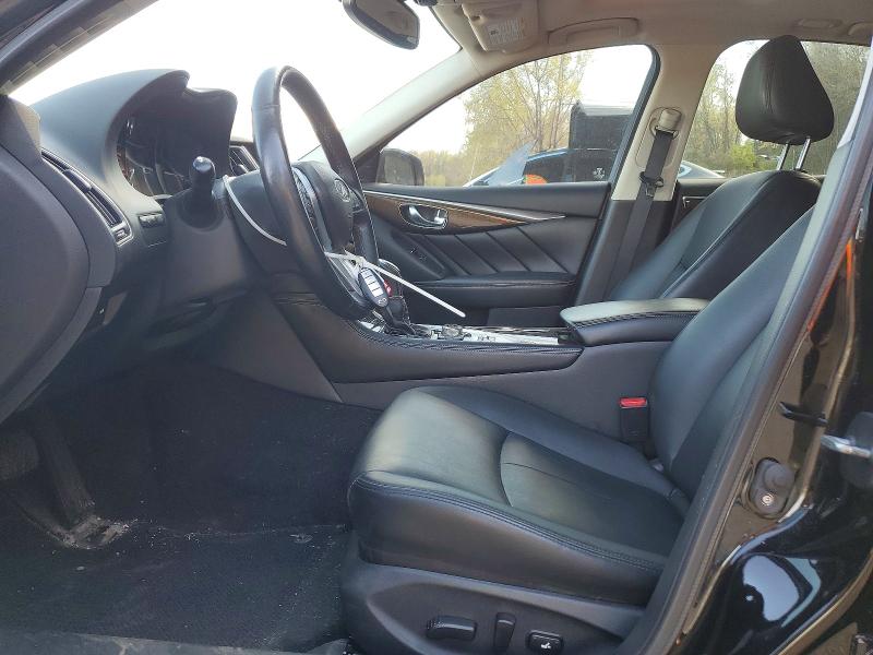 2019 Infiniti Q50 VIN JN1EV7AR3KM552670 COPART salvage auction — FRONT END, Id - Salvage Certificate Of Title, sold $3,600 on 2026-07-07 (photo 7)