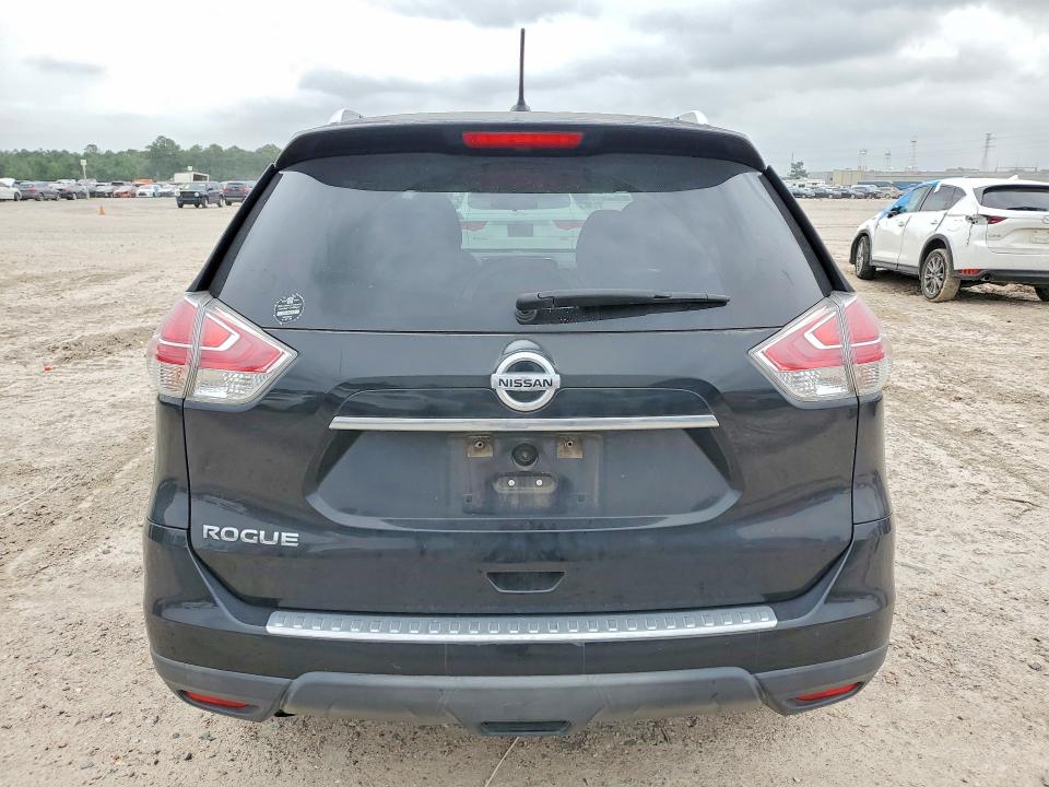 2016 Nissan Rogue VIN KNMAT2MT7GP622298 COPART salvage auction — FRONT END, Tx - Salvage Vehicle Title, sold $1,900 on 2026-07-24 (photo 6)