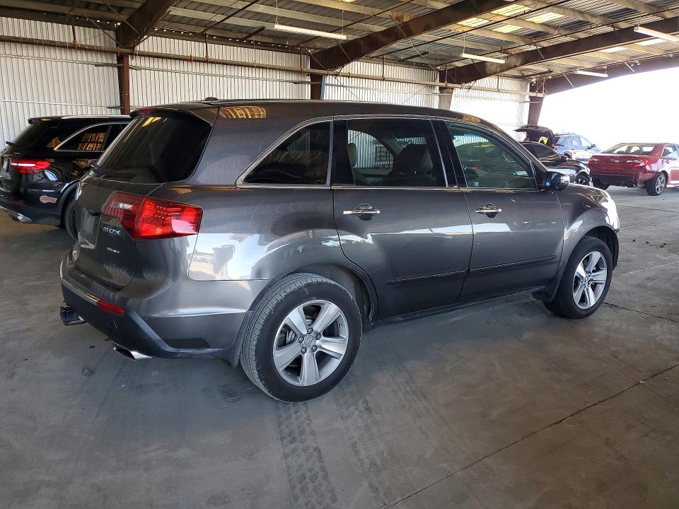 2012 Acura Mdx VIN 2HNYD2H32CH526237 COPART salvage auction — FRONT END, Ca - Salvage Certificate, sold $1,450 on 2026-07-02 (photo 3)