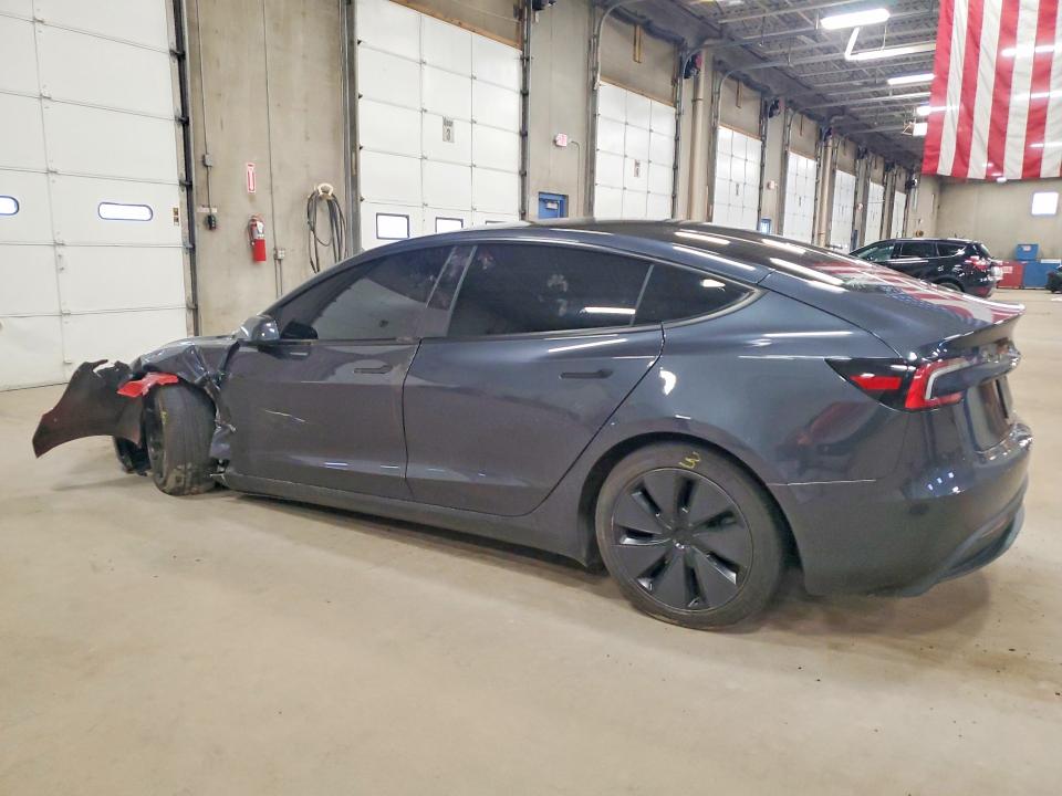 2025 Tesla Model 3 VIN 5YJ3E1EA9SF038983 COPART salvage auction — FRONT END, Mn - Cert Of Title-Salvage, sold $13,500 on 2026-07-16 (photo 2)