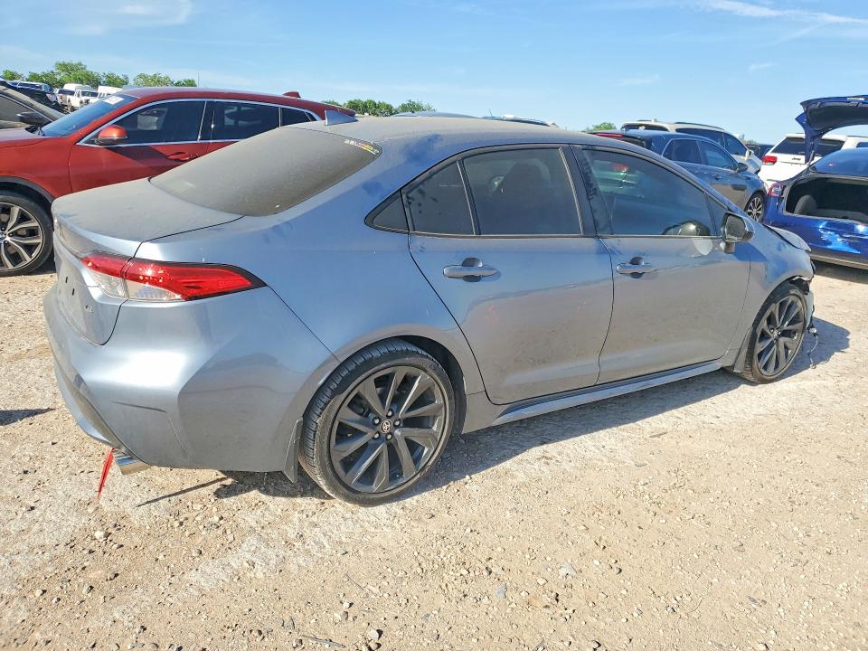 2021 Toyota Corolla VIN JTDEPMAE6MJ131890 COPART salvage auction — FRONT END, Tx - Salvage Vehicle Title, sold $4,300 on 2026-07-09 (photo 3)