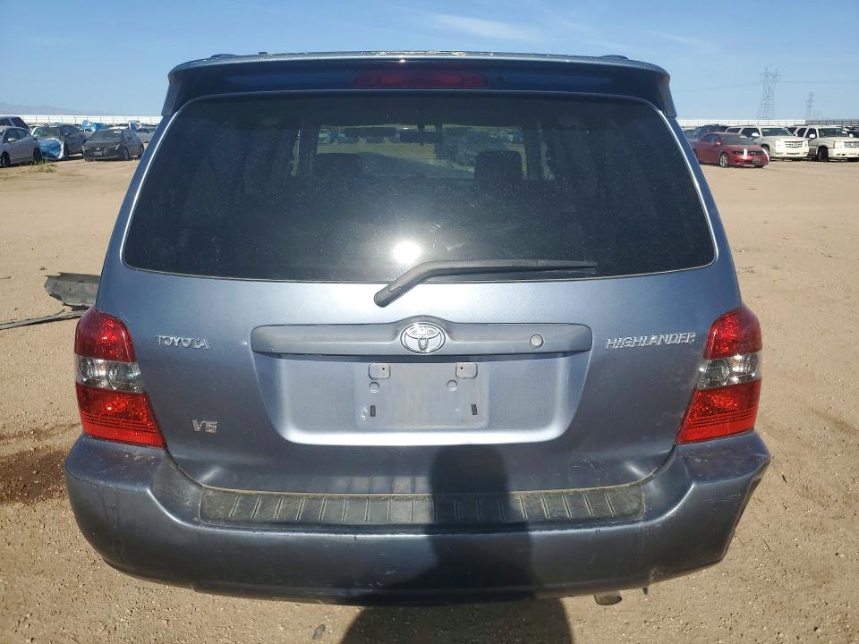 2007 Toyota Highlander VIN JTEDP21AX70129952 COPART salvage auction — FRONT END, CA - SALVAGE CERTIFICATE, sold $500 on 2026-07-20 (photo 6)