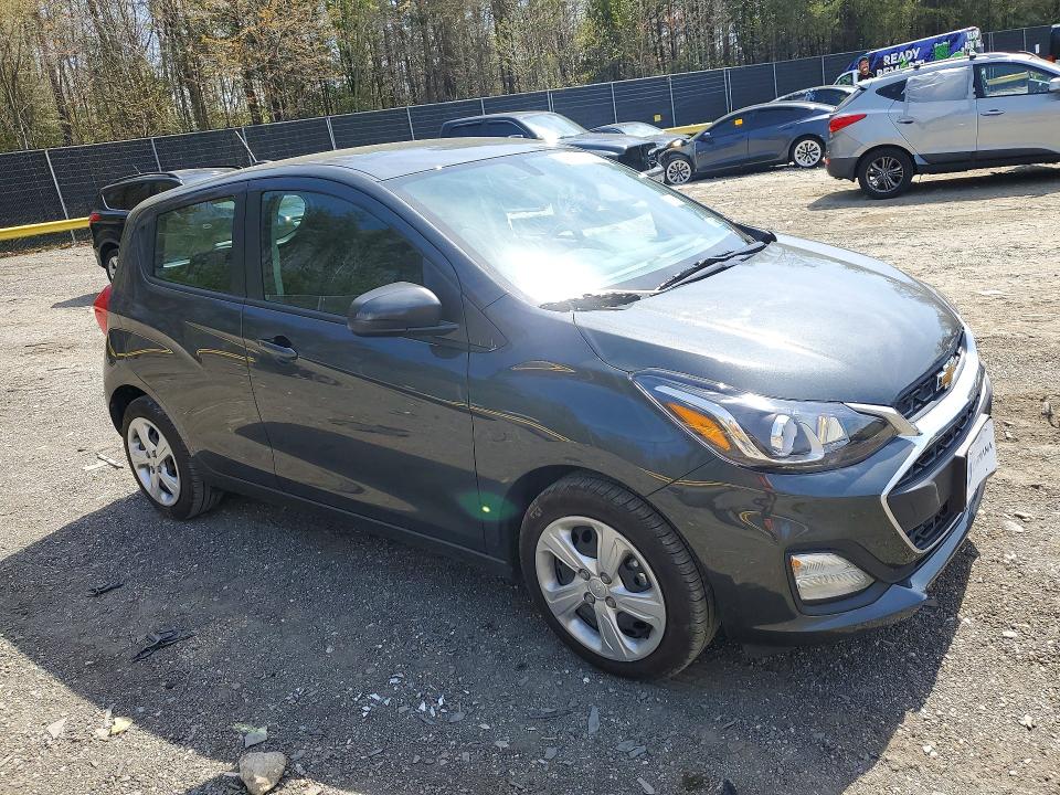 2021 Chevrolet Spark VIN KL8CB6SA6MC715037 COPART salvage auction — SIDE, Md - Cert Of Salvage > 75% Damage, sold $3,000 on 2026-07-17 (photo 4)