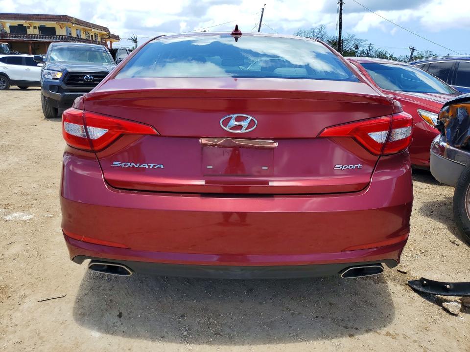 2015 Hyundai Sonata VIN 5NPE34AF8FH248323 COPART salvage auction — FRONT END, Hi - Certificate Of Salvage, sold $2 on 2026-08-31 (photo 6)