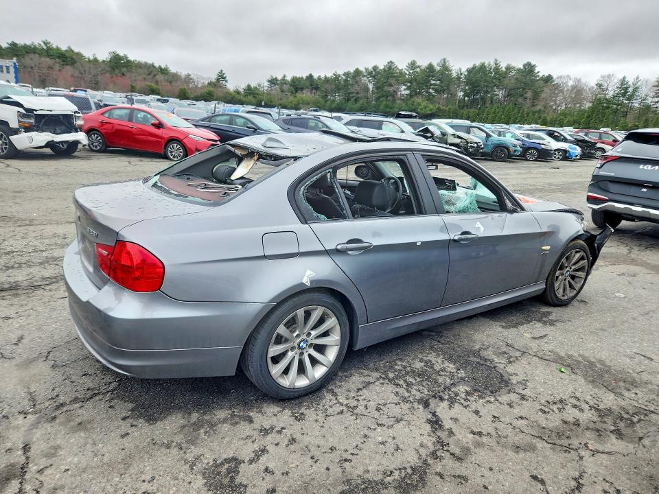 2011 BMW 3 series VIN WBAPK7C56BA820635 COPART salvage auction — ALL OVER, RI - SALVAGE CERTIFICATE OF TITLE (P), sold $125 on 2026-07-23 (photo 3)