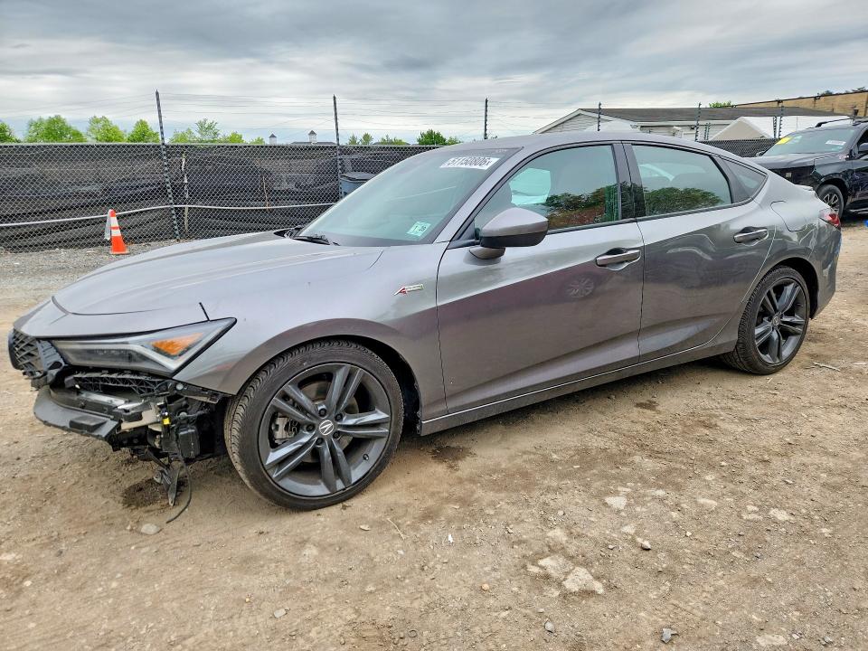 2024 Acura Integra VIN 19UDE4H33RA019675 COPART salvage auction — FRONT END, Md - Cert Of Salvage > 75% Damage, sold $11,000 on 2026-07-23 (photo 1)
