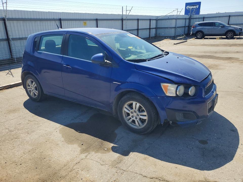 2013 Chevrolet SONIC VIN 1G1JC6SH7D4136120 COPART salvage auction — FRONT END, Ca - Dis/Dlr/Exp Only Clean Title (P), sold $300 on 2026-07-08 (photo 4)