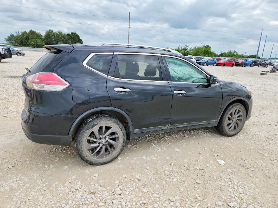 2016 Nissan Rogue VIN 5N1AT2MT5GC731524 COPART salvage auction — ROLLOVER, Tx - Salvage Vehicle Title, sold $1,300 on 2026-07-09 (photo 3)