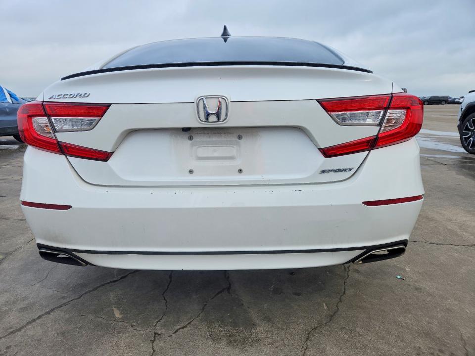 2022 Honda Accord VIN 1HGCV1F38NA037743 COPART salvage auction — FRONT END, Tx - Salvage Vehicle Title, sold $3,600 on 2026-07-02 (photo 6)