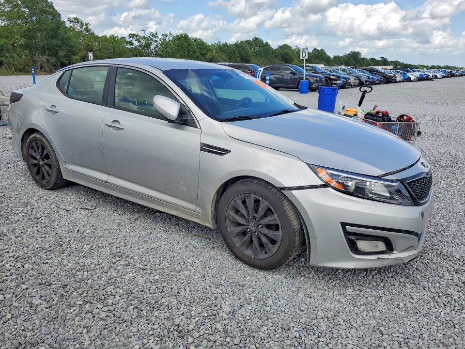 2014 Kia Optima VIN 5XXGM4A77EG318161 COPART salvage auction — FRONT END, Tx - Salvage Vehicle Title, sold $375 on 2026-07-06 (photo 4)