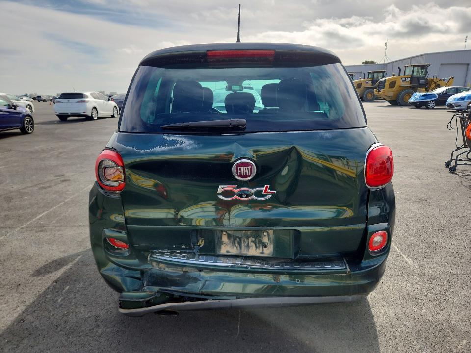 2014 Fiat 500l VIN ZFBCFABH1EZ016377 COPART salvage auction — REAR END, Ca - Salvage Certificate, sold $575 on 2026-07-13 (photo 6)