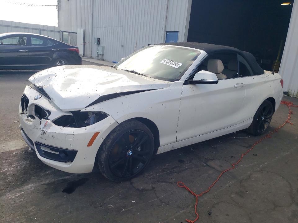 2016 BMW 2er VIN WBA1K9C59GV321748 COPART salvage auction — FRONT END, Fl - Cert Of Title Slvg Rebuildable, sold $2,100 on 2026-08-10 (photo 1)