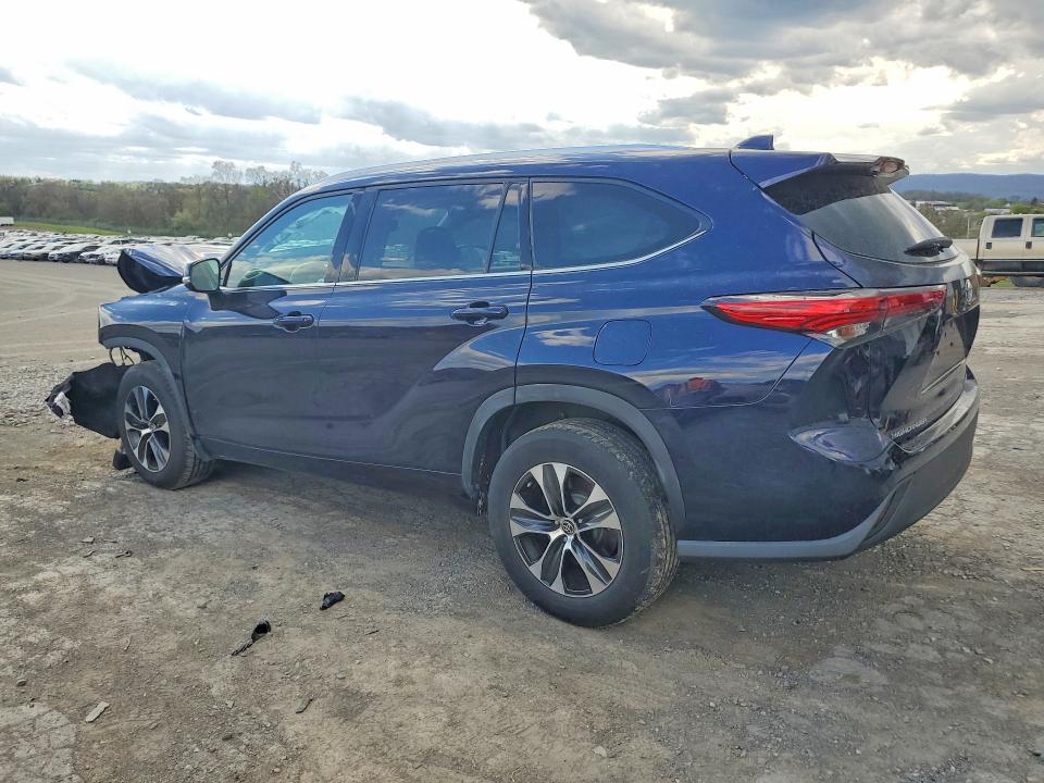 2020 Toyota Highlander VIN 5TDGZRAH6LS009672 COPART salvage auction — FRONT END, Md - Cert Of Salvage > 75% Damage, sold $10,600 on 2026-07-10 (photo 2)