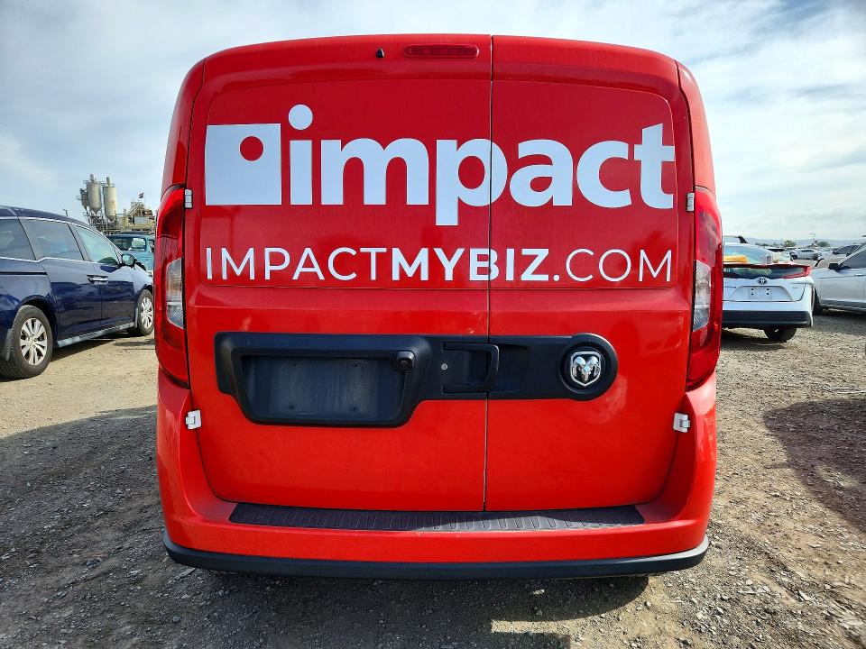 2022 Ram Promaster city VIN ZFBHRFAB4N6Y22299 COPART salvage auction — FRONT END, Ca - Salvage Certificate, sold $4,000 on 2026-07-29 (photo 6)
