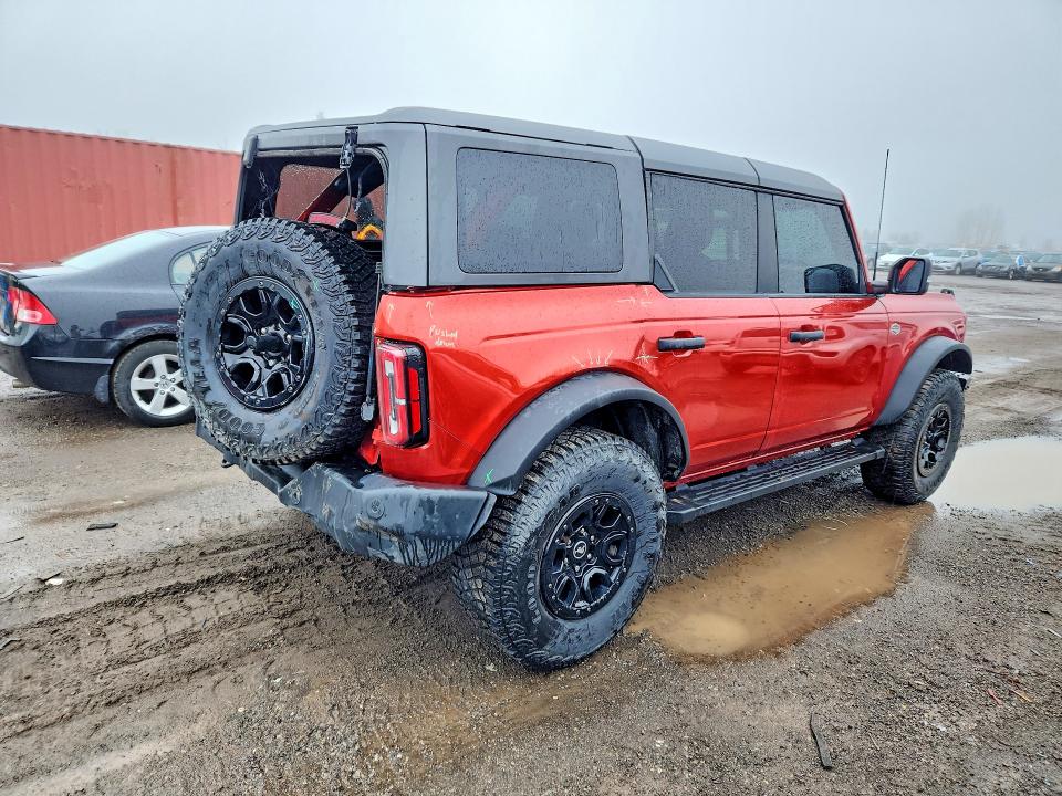 2024 Ford Bronco VIN 1FMEE2BP1RLA13621 COPART salvage auction — REAR END, On - Permit No Brand - Unfit, sold $25,500 on 2026-07-09 (photo 3)