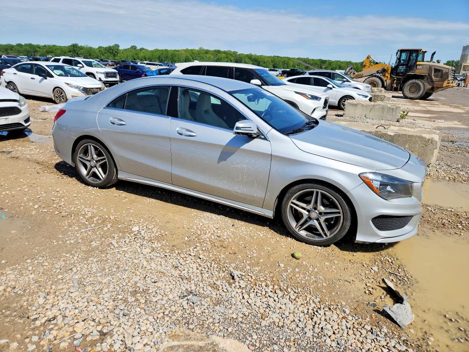 2014 Mercedes-benz Cla-klasse VIN WDDSJ4EBXEN066711 COPART salvage auction — HAIL, Id - Salvage Certificate Of Title, sold $3,050 on 2026-07-07 (photo 4)