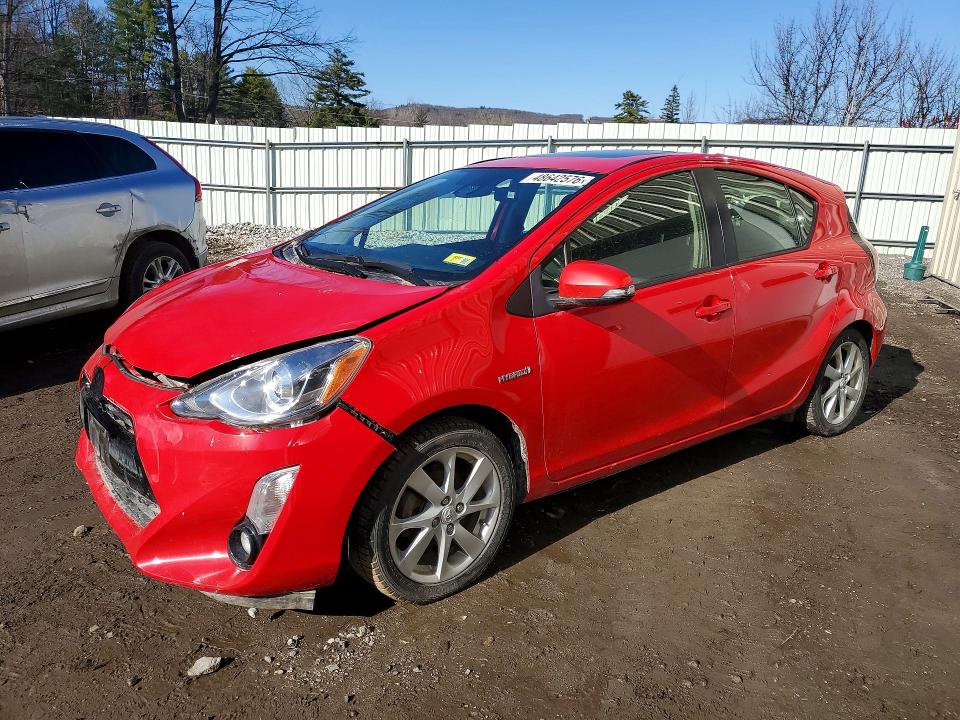 2016 Toyota Prius VIN JTDKDTB36G1118015 COPART salvage auction — FRONT END, Vt - Cert Of Title-Salvage Vehicle, sold $2,400 on 2026-07-06 (photo 1)