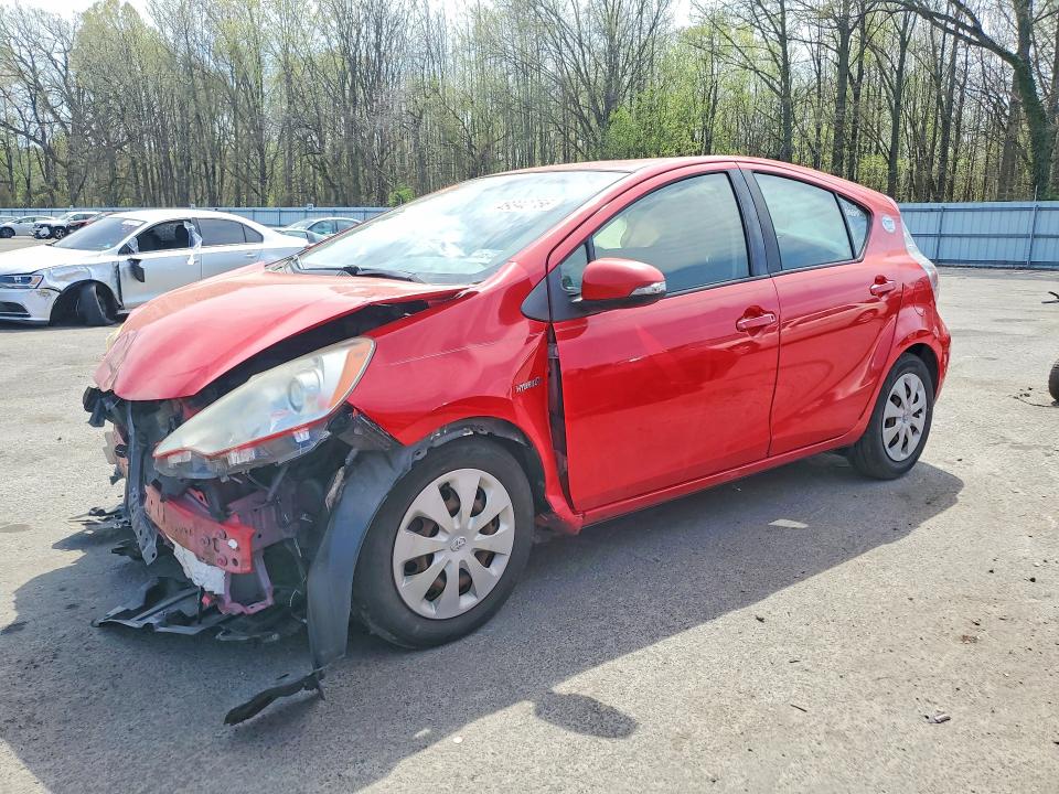 2013 Toyota Prius c VIN JTDKDTB3XD1549114 COPART salvage auction — FRONT END, Id - Salvage Certificate Of Title, sold $600 on 2026-07-07 (photo 1)
