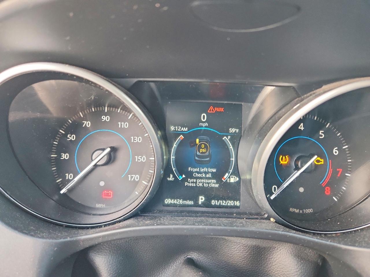 2018 Jaguar F-Pace VIN SADCJ2FX2JA266081 COPART salvage auction — Normal Wear, TX - CERTIFICATE OF TITLE (P), sold $4,350 on 2026-07-02 (photo 9)