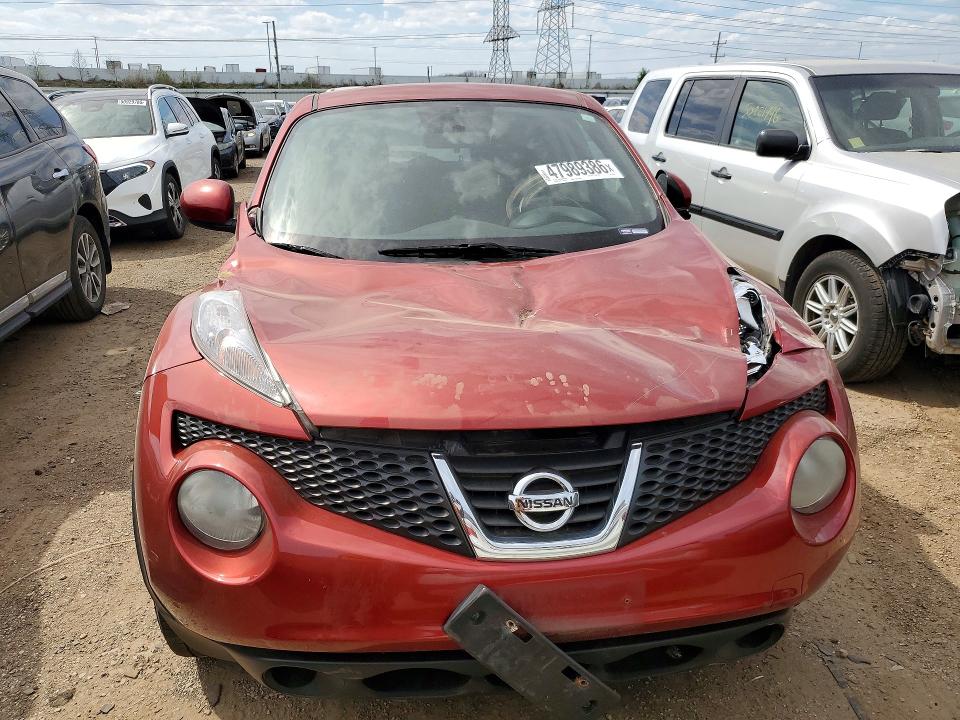 2013 Nissan Juke VIN JN8AF5MV7DT227247 COPART salvage auction — FRONT END, Il - Salvage Certificate, sold $450 on 2026-07-14 (photo 5)