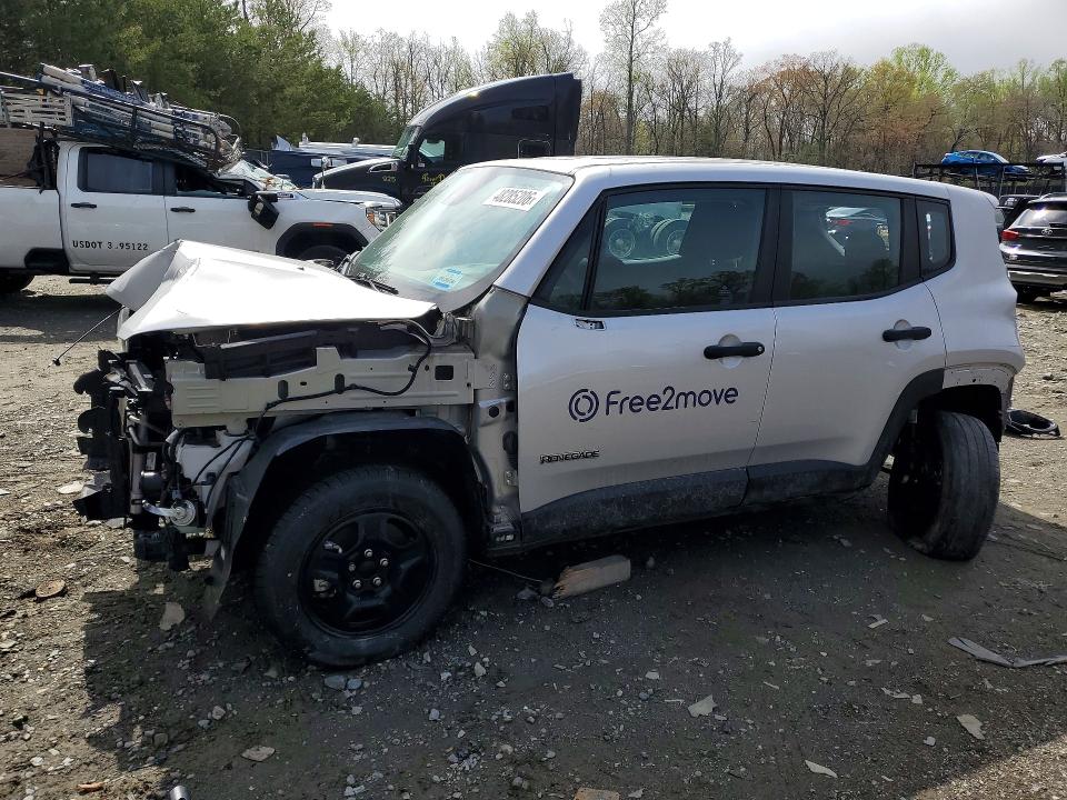 2021 Jeep VIN ZACNJDAB3MPN36982 COPART salvage auction — FRONT END, Md - Cert Of Salvage > 75% Damage, sold $750 on 2026-07-14 (photo 1)