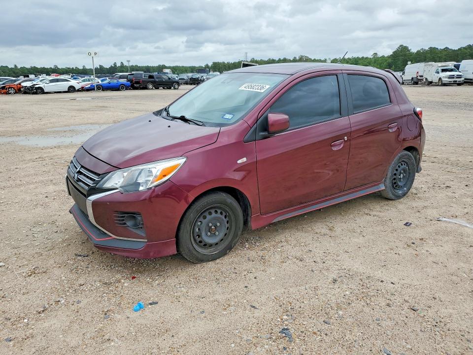 2022 Mitsubishi Mirage VIN ML32AUHJ0NH007133 COPART salvage auction — REAR END, Tx - Salvage Vehicle Title, sold $2,600 on 2026-07-24 (photo 1)