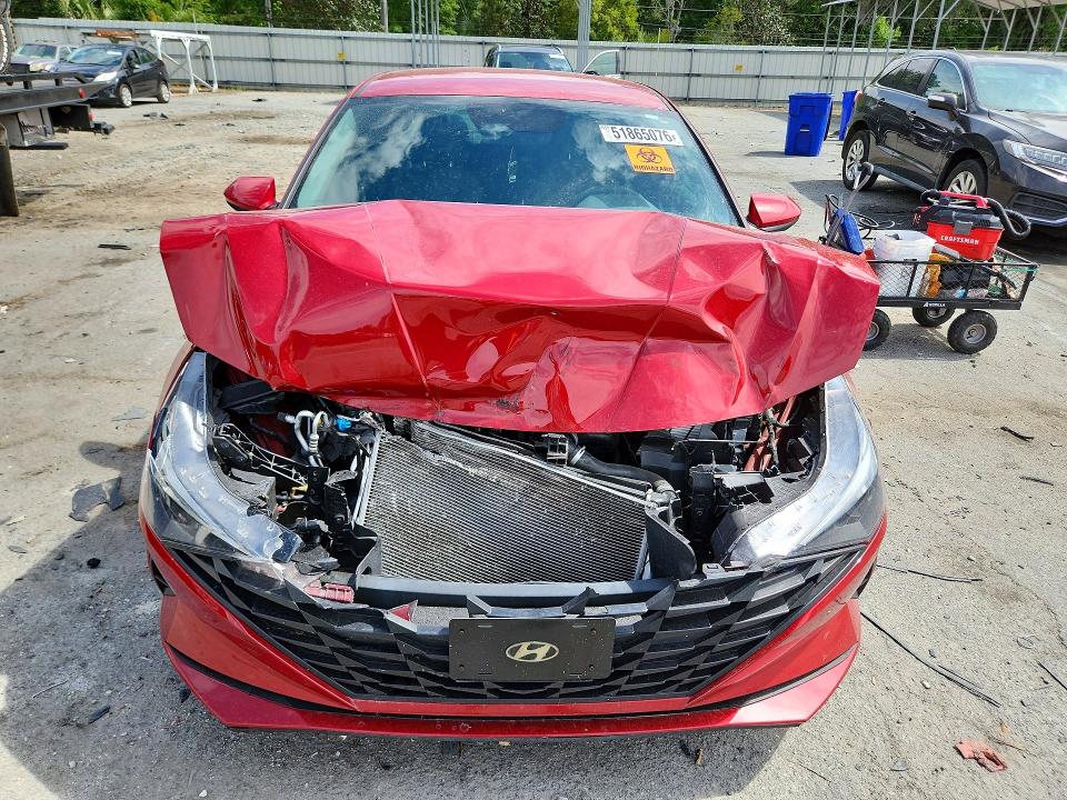 2023 Hyundai Elantra VIN KMHLM4AG6PU467619 COPART salvage auction — FRONT END, GA, sold $275 on 2026-07-27 (photo 5)