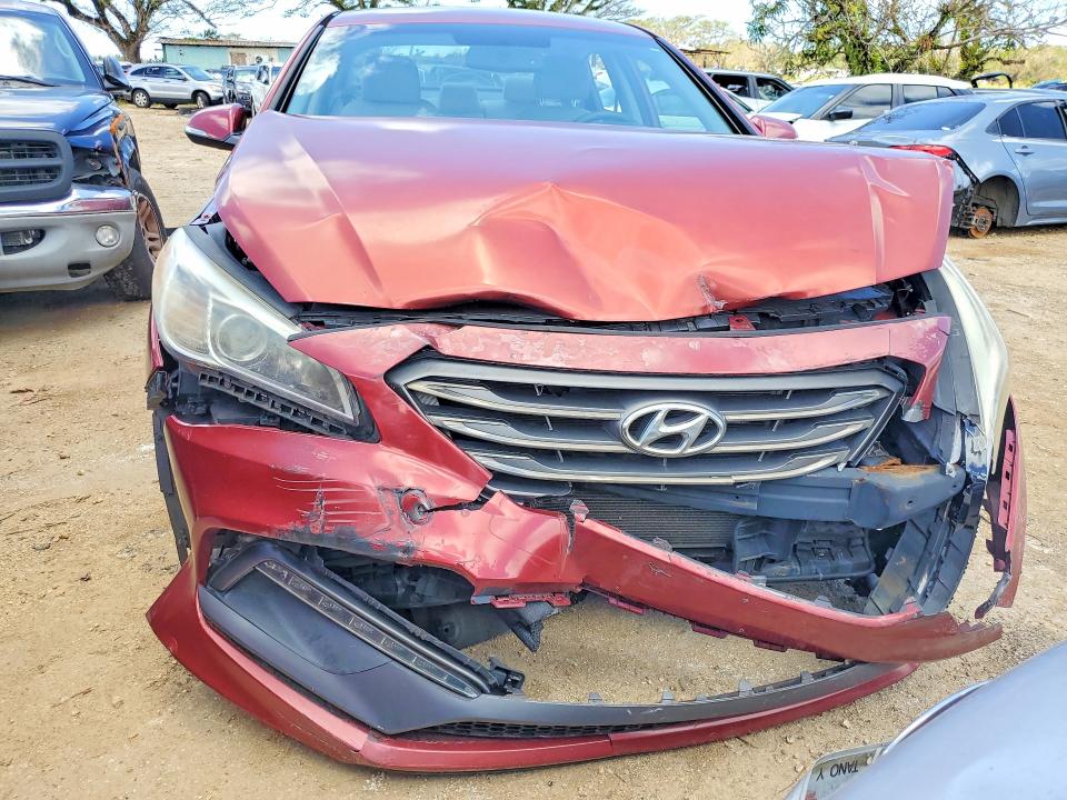 2015 Hyundai Sonata VIN 5NPE34AF8FH248323 COPART salvage auction — FRONT END, Hi - Certificate Of Salvage, sold $2 on 2026-08-31 (photo 5)