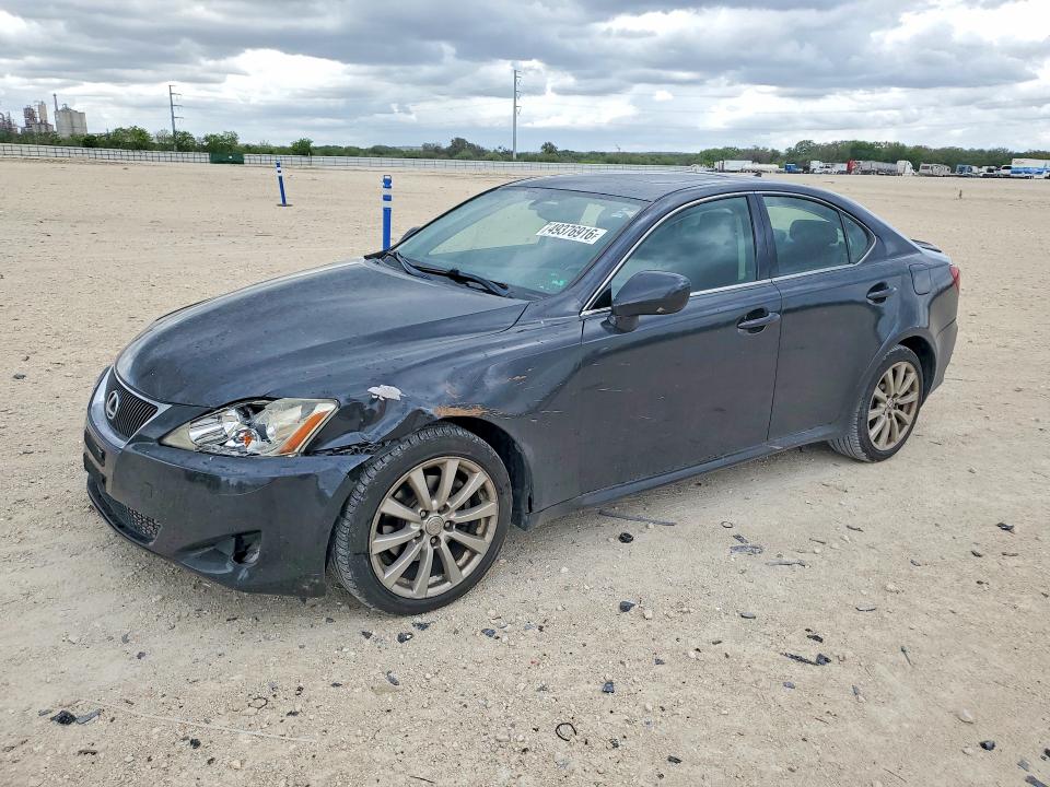 2007 Lexus Is 250 VIN JTHCK262375012828 COPART salvage auction — FRONT END, TX - SALVAGE VEHICLE TITLE, sold $625 on 2026-07-09 (photo 1)