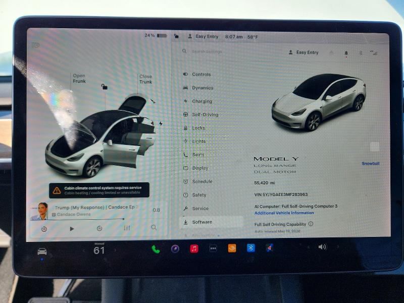 2021 Tesla Model y VIN 5YJYGAEE3MF283963 COPART salvage auction — SIDE, Ca - Salvage Certificate, sold $9,400 on 2026-07-28 (photo 9)