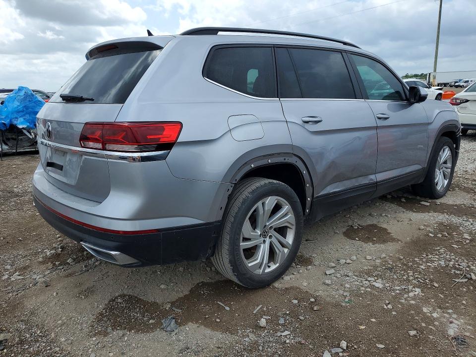 2021 Volkswagen Atlas VIN 1V2WR2CA2MC555910 COPART salvage auction — FRONT END, Va - Certificate Of Title (P), sold $6,800 on 2026-07-09 (photo 3)