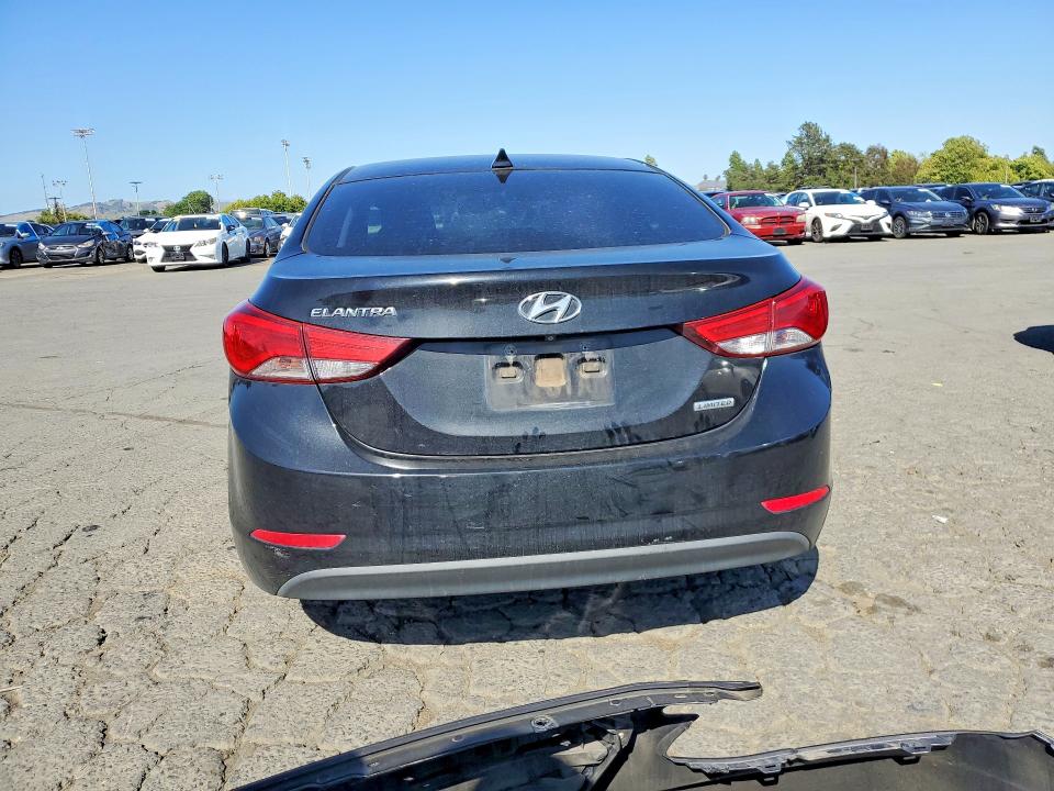 2014 Hyundai Elantra VIN KMHDH4AE6EU109473 COPART salvage auction — FRONT END, CA - SALVAGE CERTIFICATE, sold $650 on 2026-07-17 (photo 6)