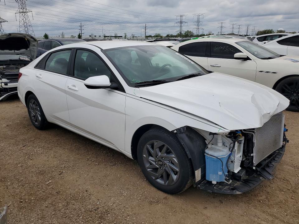 2024 Hyundai Elantra VIN KMHLM4DG2RU745351 COPART salvage auction — FRONT END, Il - Salvage Certificate, sold $4,600 on 2026-07-16 (photo 4)