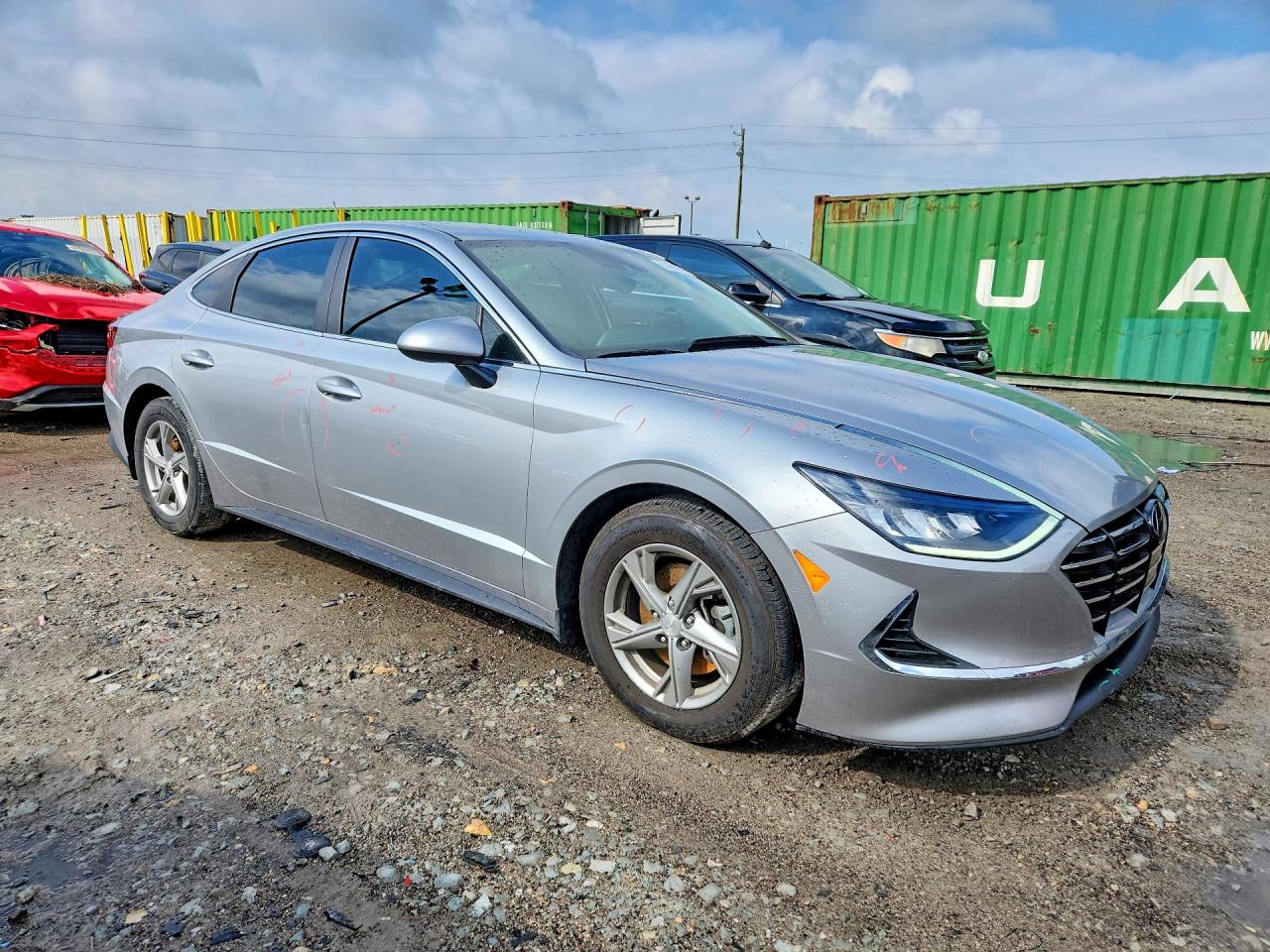 2021 Hyundai Sonata VIN 5NPEG4JA7MH086528 COPART salvage auction — Side, IN - CERT OF TITLE-SALVAGE TITLE, sold $2,900 on 2026-07-10 (photo 4)