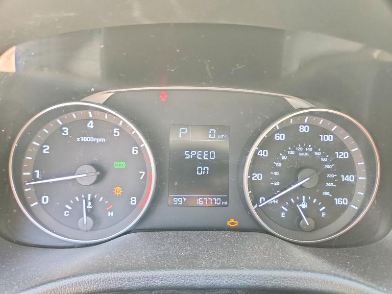 2017 Hyundai Elantra VIN KMHD74LF1HU078971 COPART salvage auction — UNDERCARRIAGE, Tx - Salvage Vehicle Title, sold $2,550 on 2026-07-14 (photo 9)