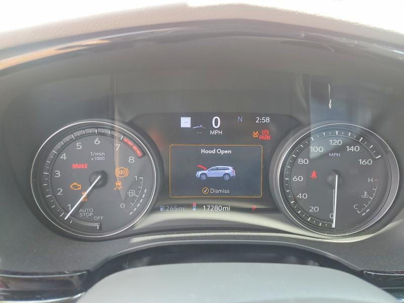 2024 Cadillac Xt6 VIN 1GYKPCRS8RZ734124 COPART salvage auction — FRONT END, Tx - Salvage Vehicle Title, sold $14,100 on 2026-07-23 (photo 9)