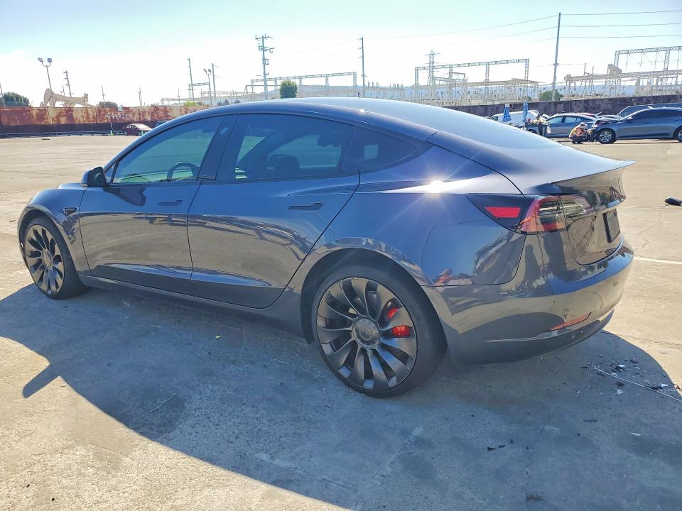 2023 Tesla Model 3 VIN 5YJ3E1EC2PF398914 COPART salvage auction — FRONT END, Ca - Salvage Certificate, sold $10,500 on 2026-07-31 (photo 2)
