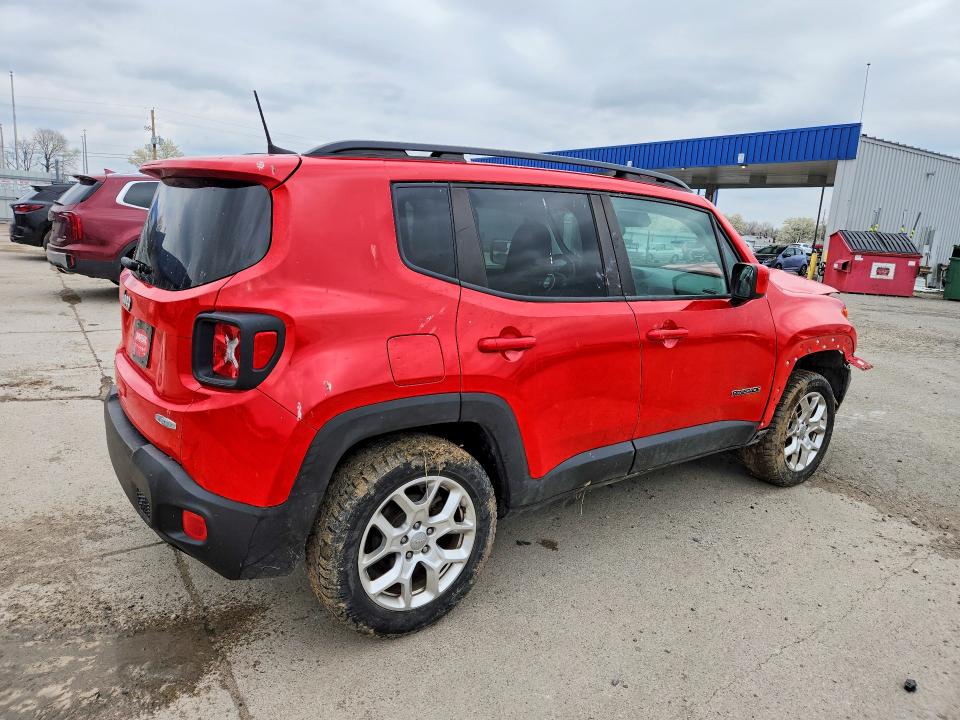 2018 Jeep Renegade VIN ZACCJBBB4JPG95468 COPART salvage auction — FRONT END, IN - BILL OF SALE - PARTS ONLY, sold $750 on 2026-07-27 (photo 3)