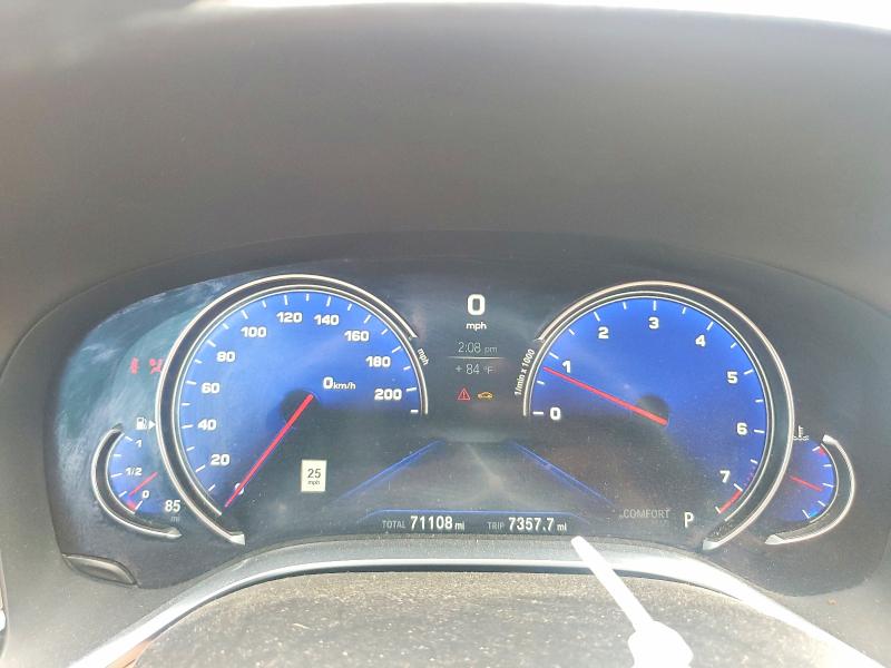 2018 BMW 7er VIN WBA7B0C57JG527278 COPART salvage auction — REAR END, Sc - Cert Of Title-Salvage, sold $8,100 on 2026-07-06 (photo 9)