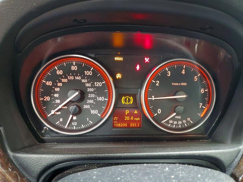 2009 BMW 3 series VIN WBAPH73599E127656 COPART salvage auction — FRONT END, Il - Salvage Certificate, sold $800 on 2026-07-16 (photo 9)