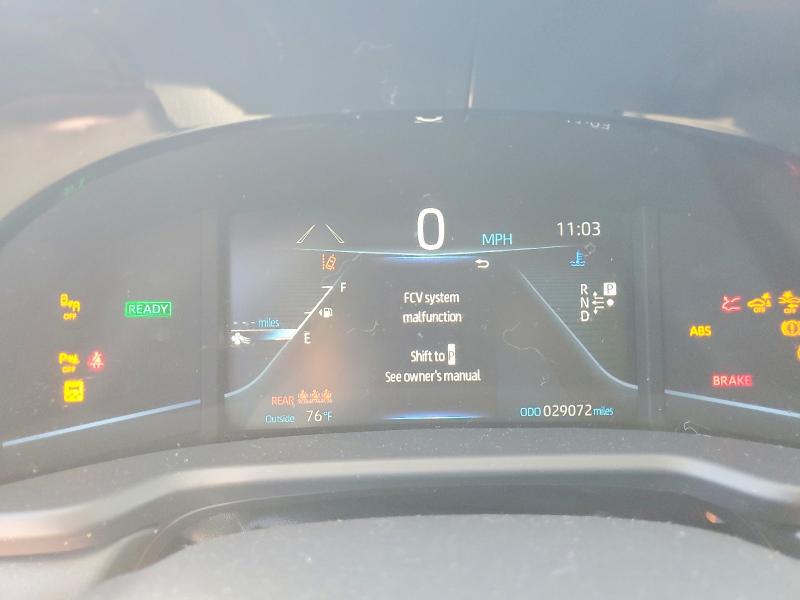 2022 Toyota Mirai VIN JTDAAAAA3NA006925 COPART salvage auction — REAR END, CA - SALVAGE CERTIFICATE, sold $900 on 2026-07-14 (photo 9)