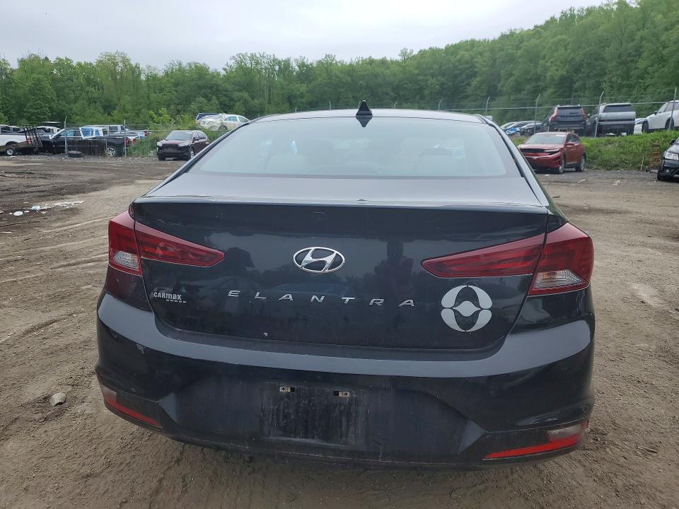 2020 Hyundai Elantra VIN KMHD84LF4LU056243 COPART salvage auction — FRONT END, Md - Cert Of Salvage < 75% Damage, sold $2,200 on 2026-07-23 (photo 6)