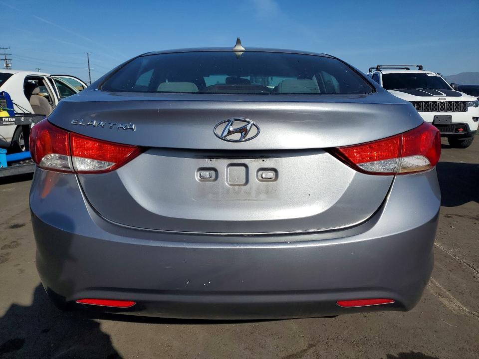 2013 Hyundai Elantra VIN KMHDH4AE0DU950266 COPART salvage auction — FRONT END, Ca - Salvage Certificate, sold $225 on 2026-07-13 (photo 6)