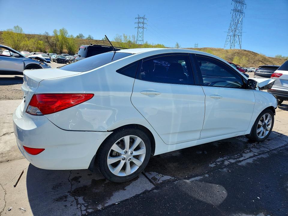 2012 Hyundai Accent VIN KMHCU4AE2CU227492 COPART salvage auction — FRONT END, Co - Public - Salvage Title, sold $425 on 2026-07-27 (photo 3)