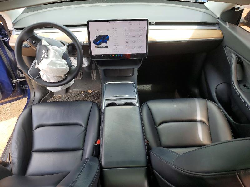 2021 Tesla Model y VIN 5YJYGAEE1MF191816 COPART salvage auction — FRONT END, Tx - Salvage Vehicle Title, sold $5,700 on 2026-07-30 (photo 8)
